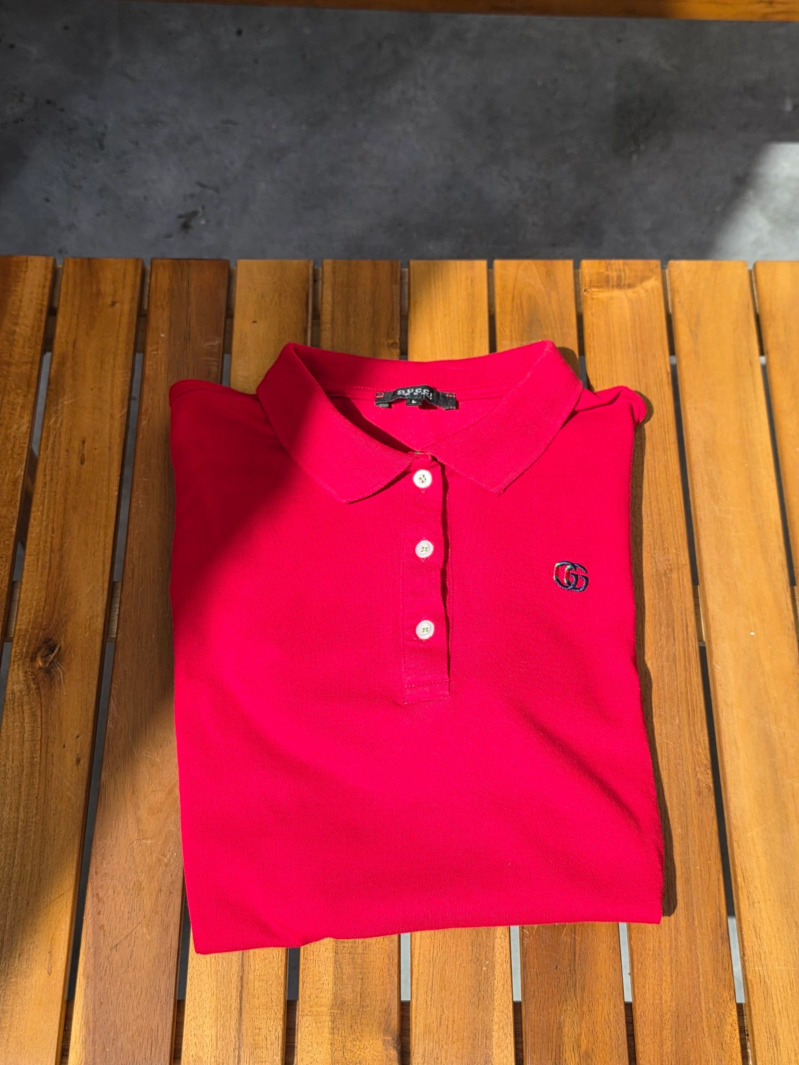 Polo rouge femme 